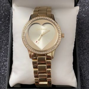 Juicy Couture Black Label LA Gold Heart Watch